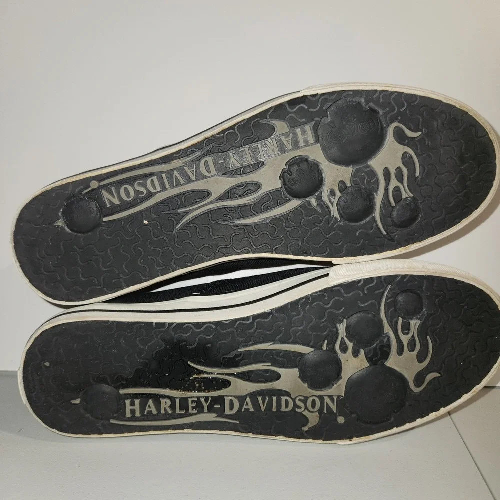 Harley-Davidson Men's Black Round Toe Slip On Casual Shoes - Men's 7.5 Women's 9